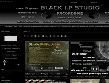 Tablet Screenshot of blackipstudio-recordings.com